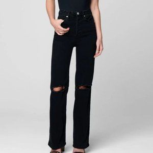 Blank NYC Franklin Wide Leg Jeans Distressed Size 26